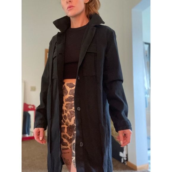 Pull&Bear Black Jean Jacket - Picture 8 of 9